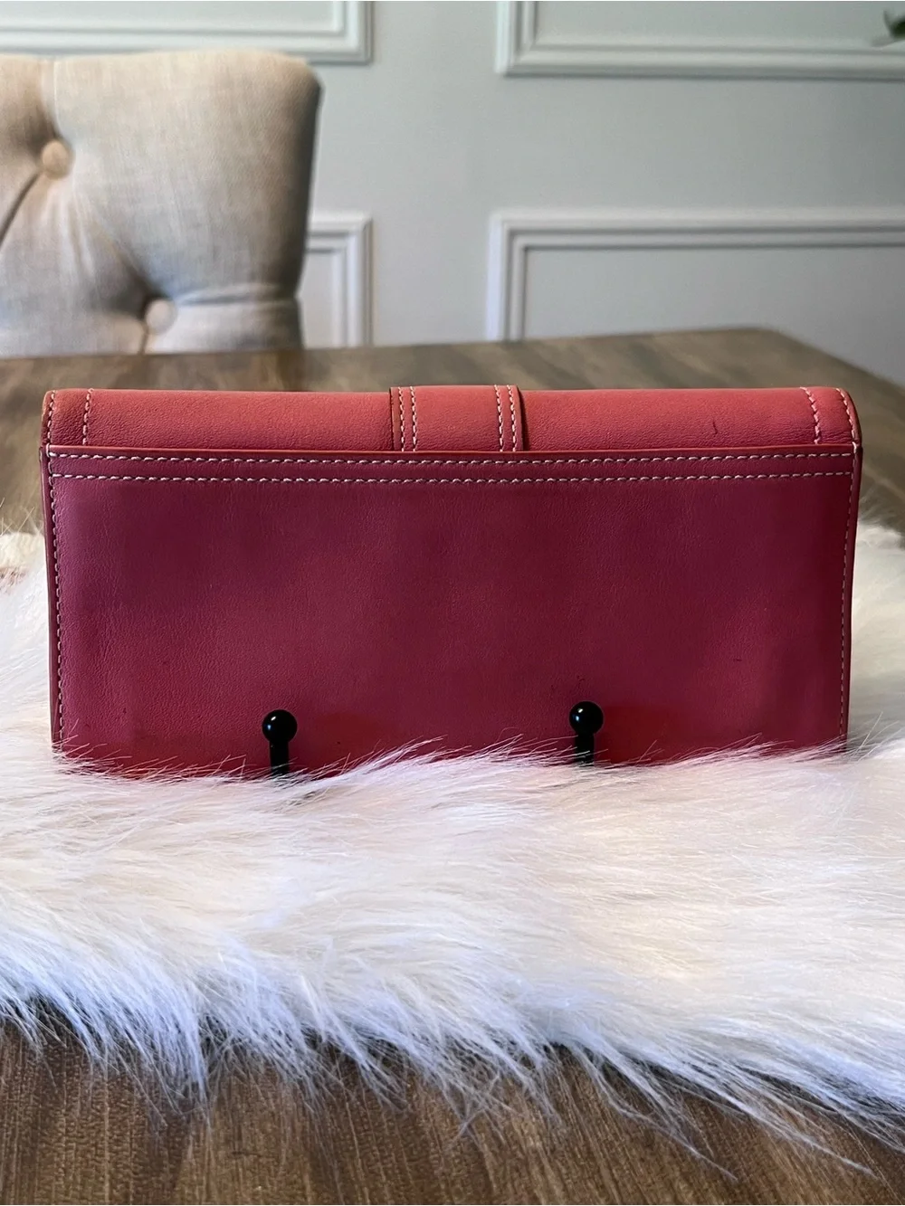 Coach Y2K Pink Soho Buckle Wallet